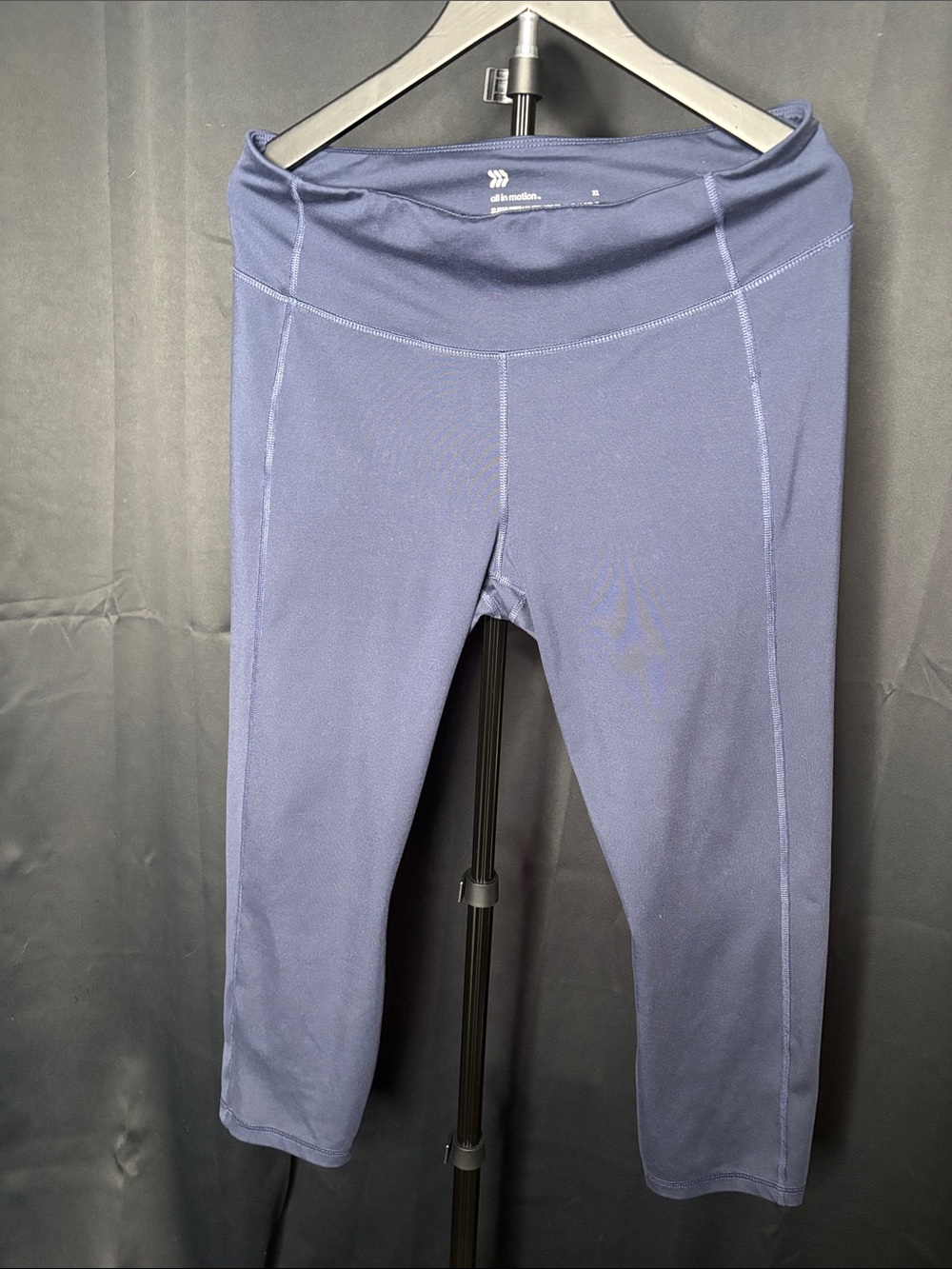 All In Motion Navy Blue High-Rise Cropped Leggings